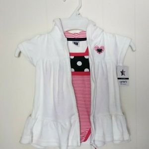 Girls 2 piece bathing suit & robe